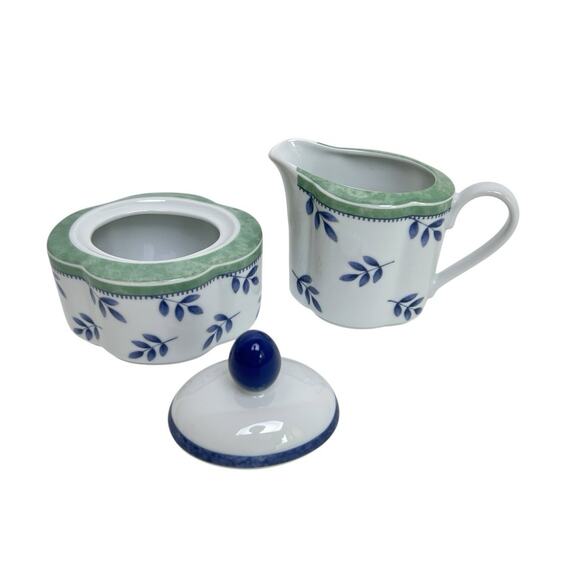 Villeroy Boch Cream Sugar Set Bowl With Lid Country Collection Switch 3 Vintage - Picture 2 of 16